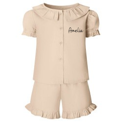 Personalised short set frilled