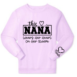 Heart on my sleeve sweatshirt