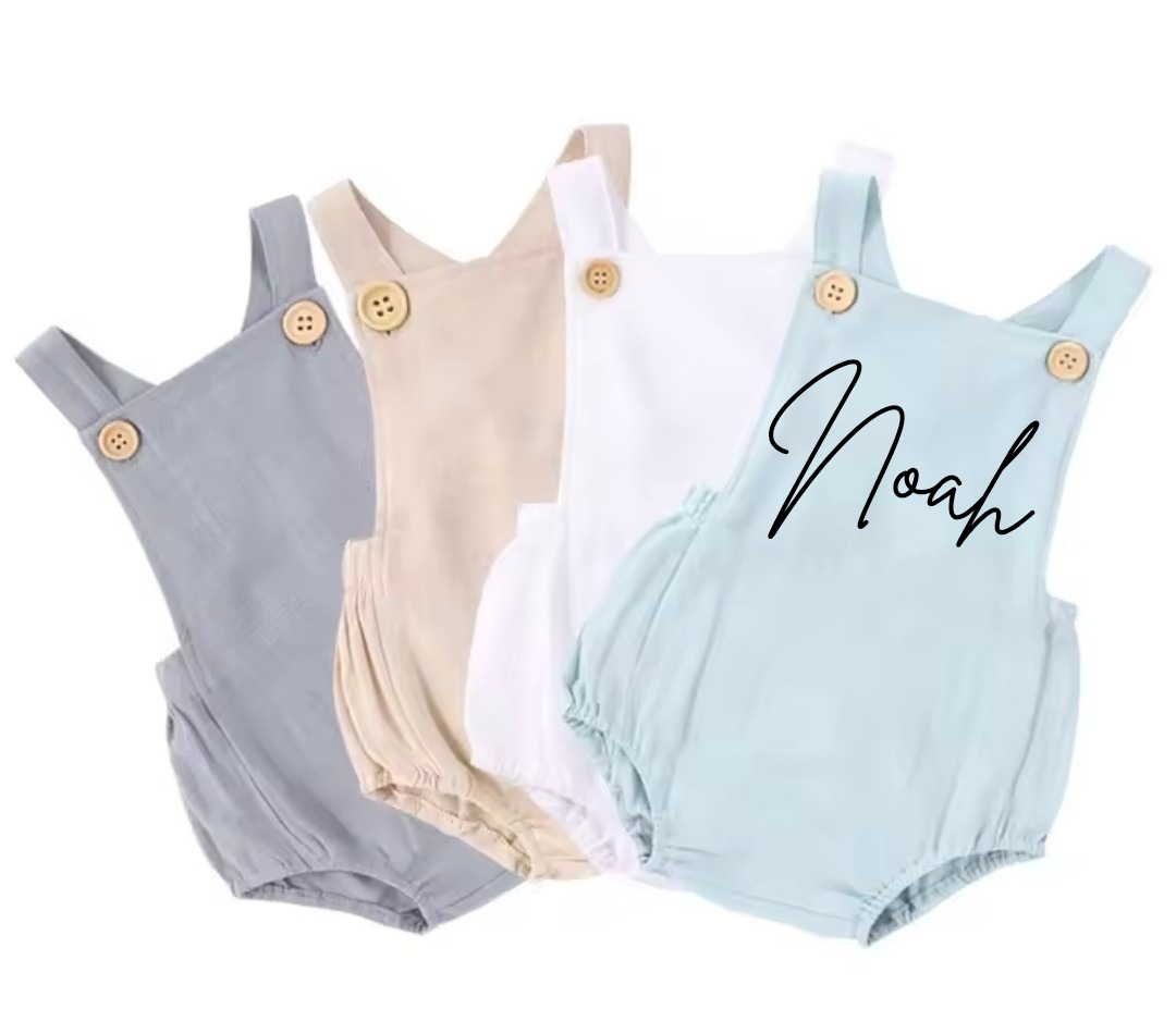 Personalised baby rompers