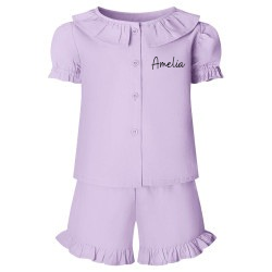 Personalised short set frilled