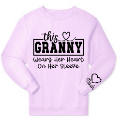 Heart on my sleeve sweatshirt