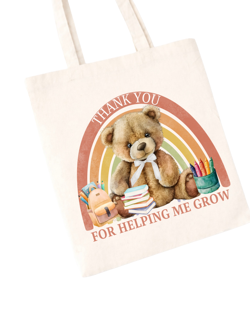 Thank you for helping me grow tote bag