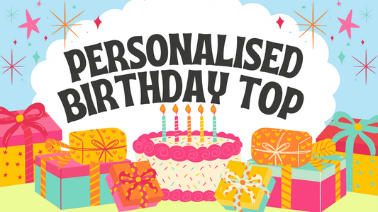 Personalised birthday top
