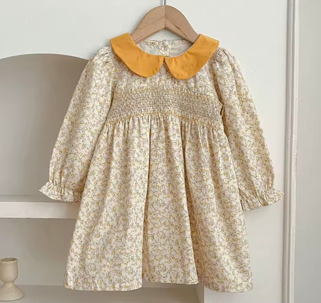 Girls smocked dress