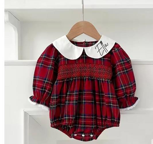 Smock romper personalised