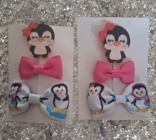 Penguin bow set