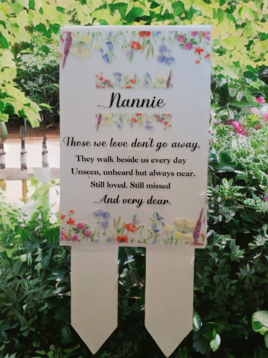 Nannie memorial plaque
