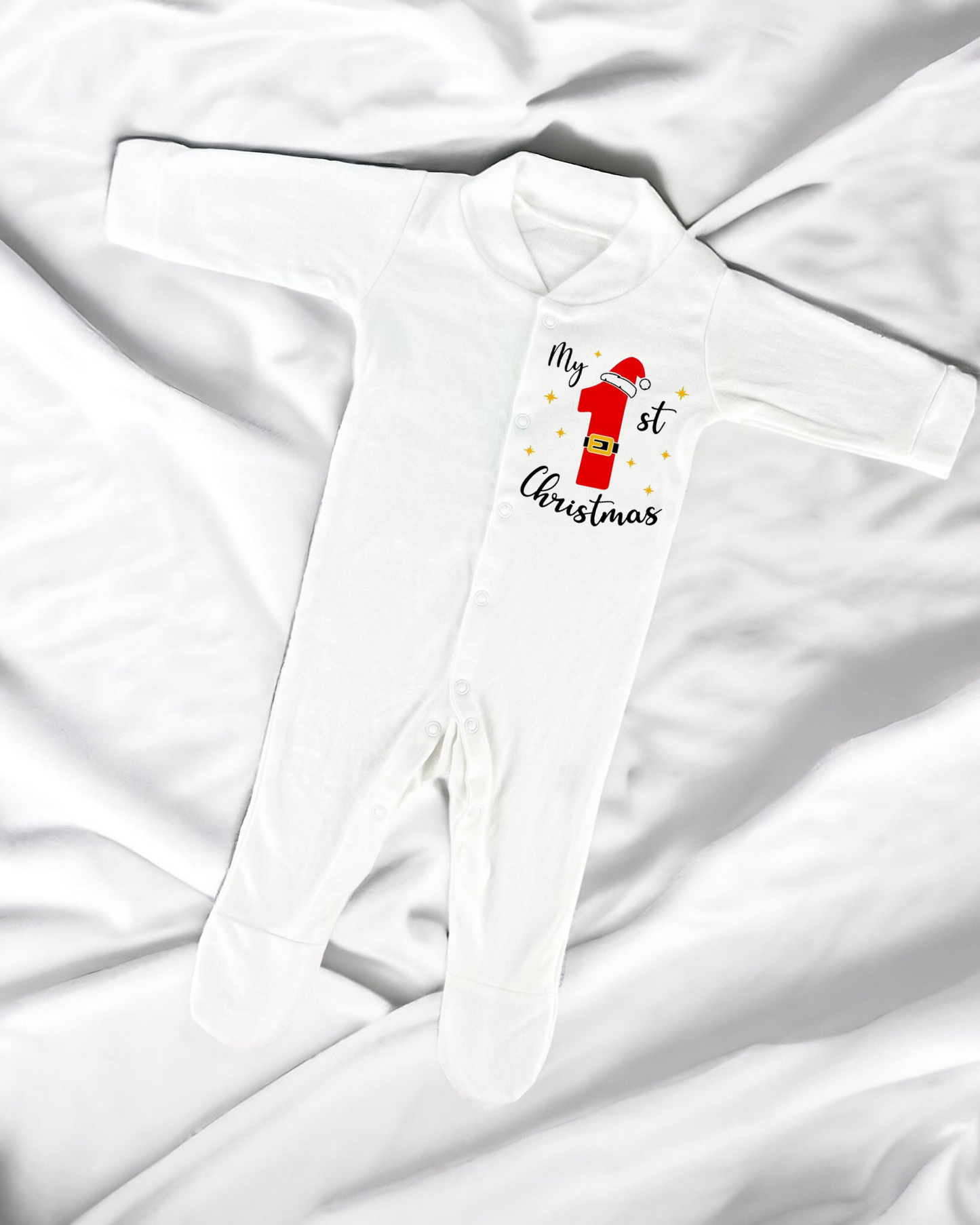 Baby sleepsuit personalised