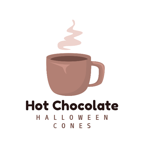 Halloween hot chocolate cones