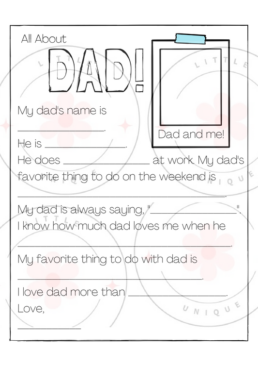 Fathers day digital file