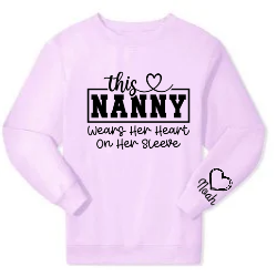 Heart on my sleeve sweatshirt