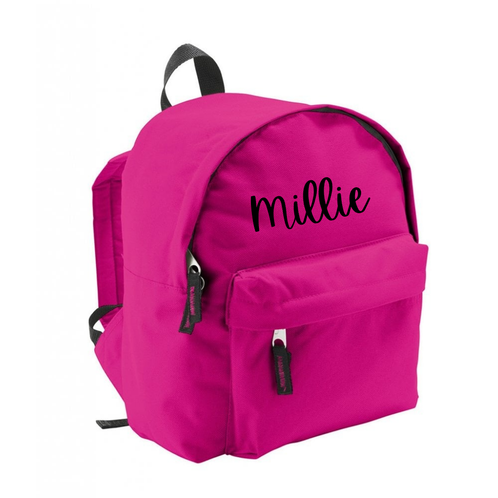 Fushia children's backpack