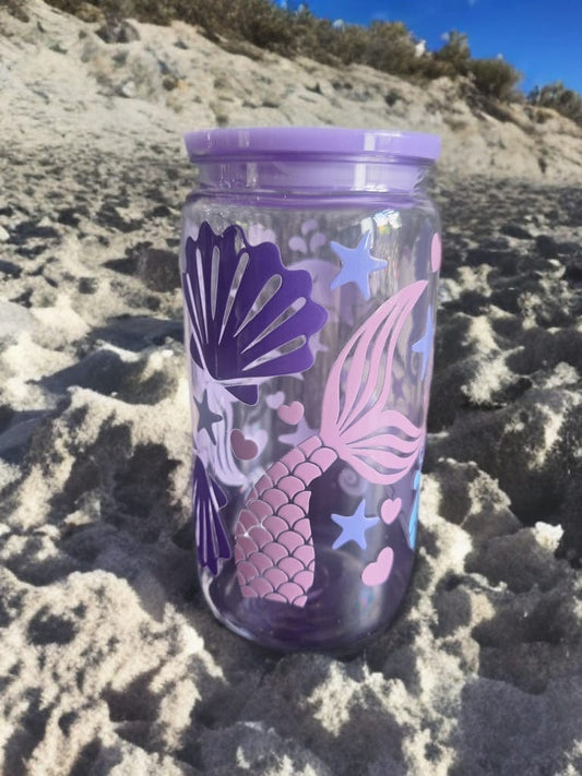 Mermaid plastic tumbler
