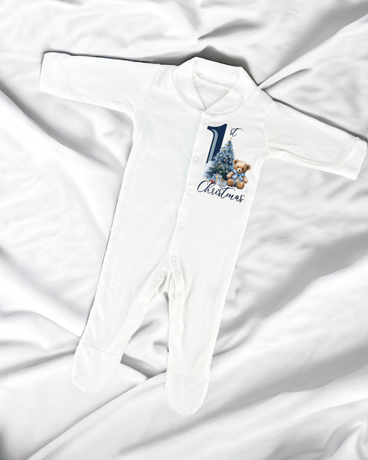 Baby sleepsuit personalised