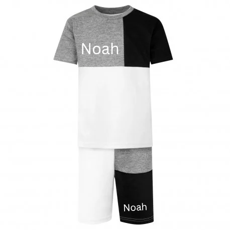 Personalised block short set