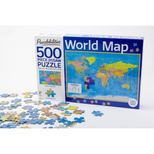 World map 500 piece puzzle