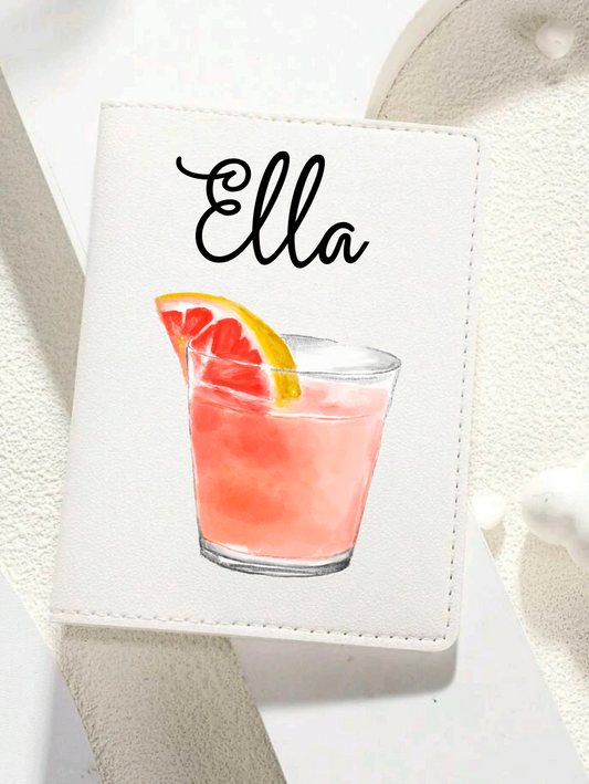 Personalised passport cover cocktail