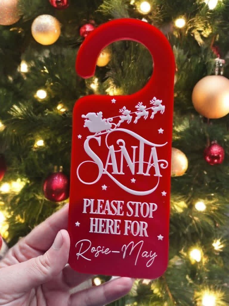 Personalised door hanging sign