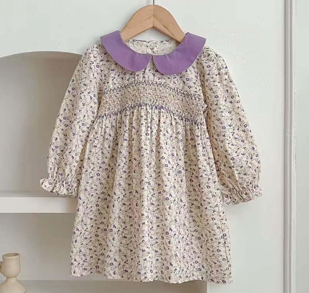 Girls smocked dress