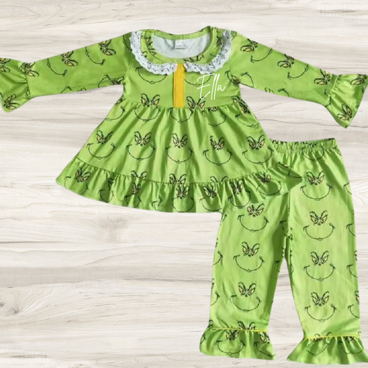 Grinch pjs personalised