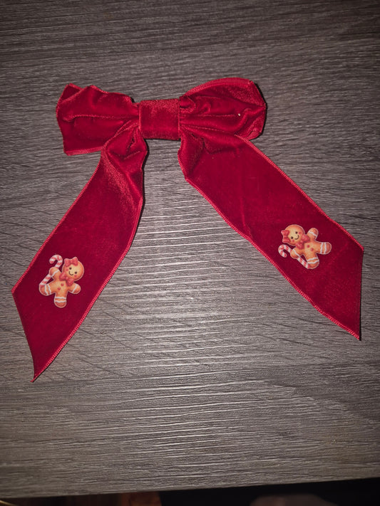 Hair bow velvet