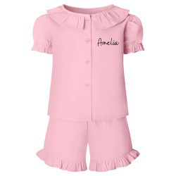 Personalised short set frilled