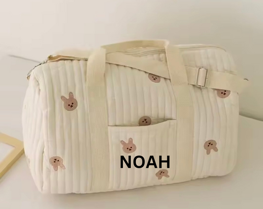 Changing bag hospital bag bunny personalised