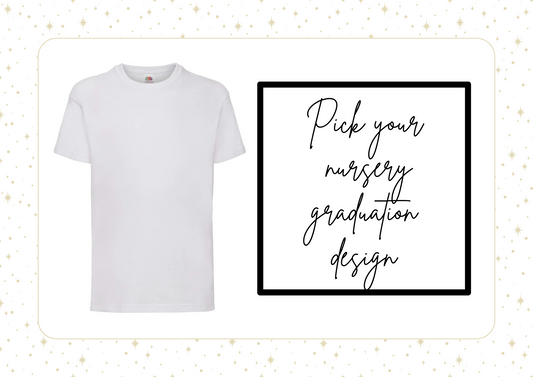 Nursery graduation tshirt personalised