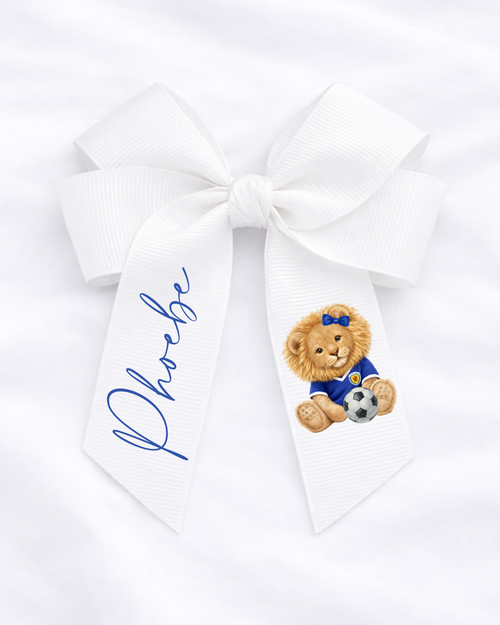 World cup hair bow personalised