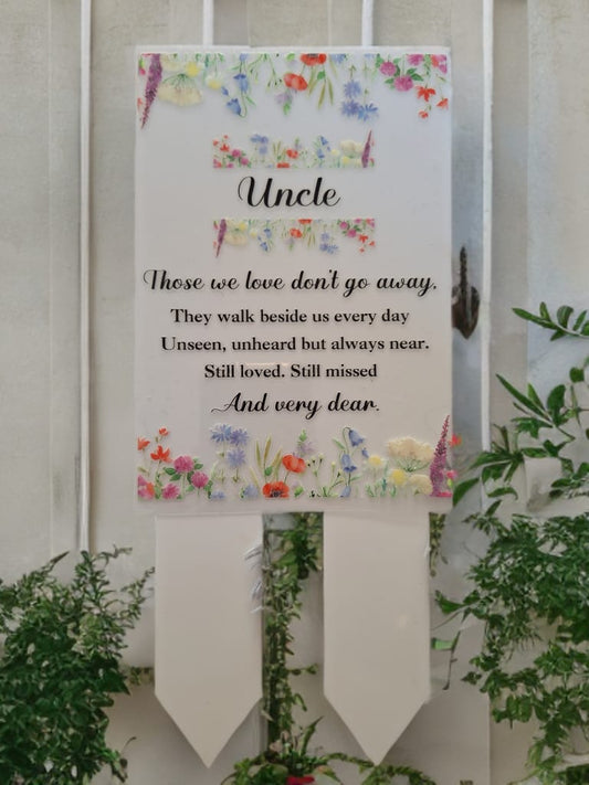 Uncle memorial plaque