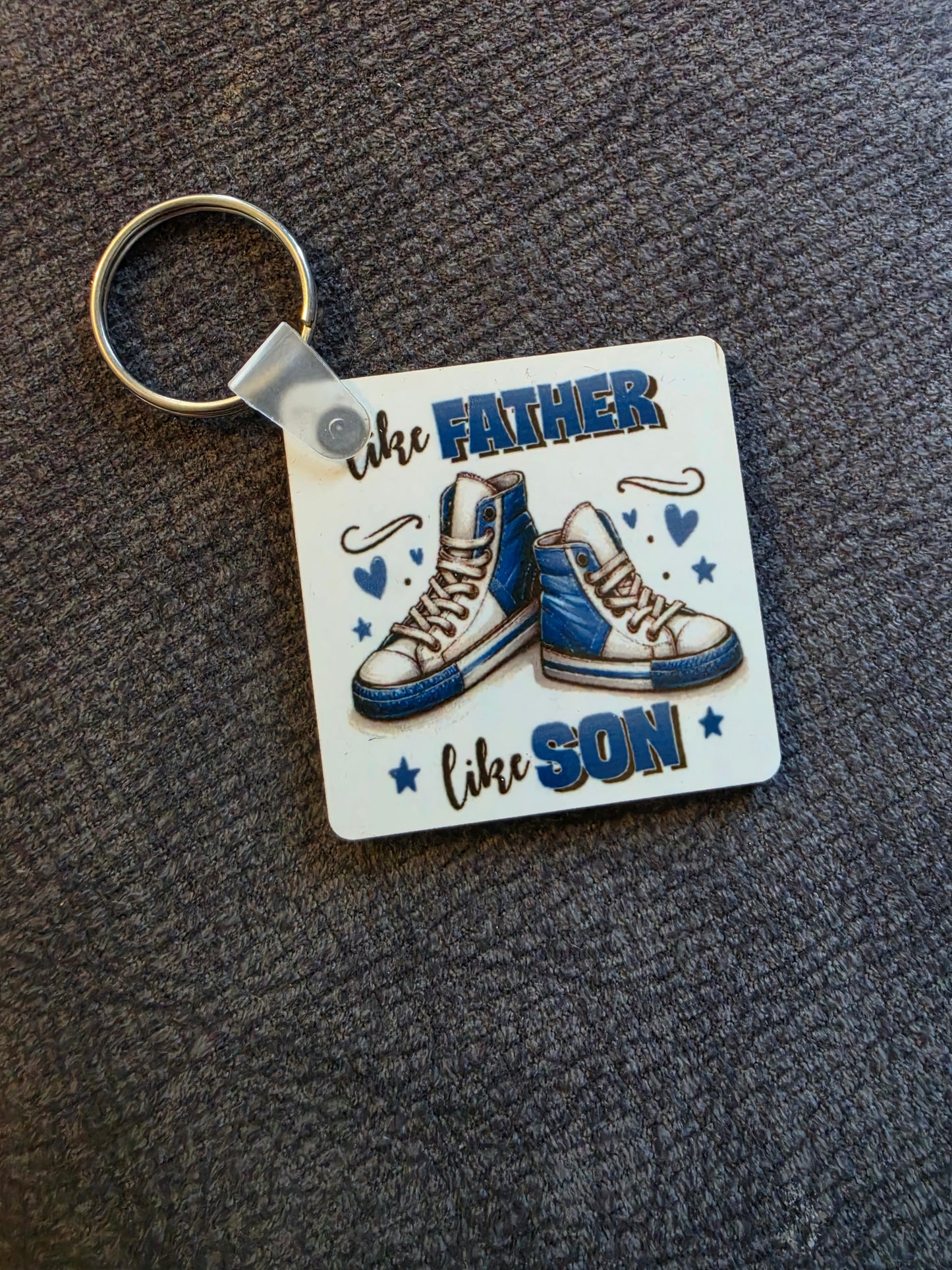 Like father like son keyring