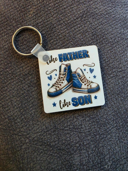 Like father like son keyring